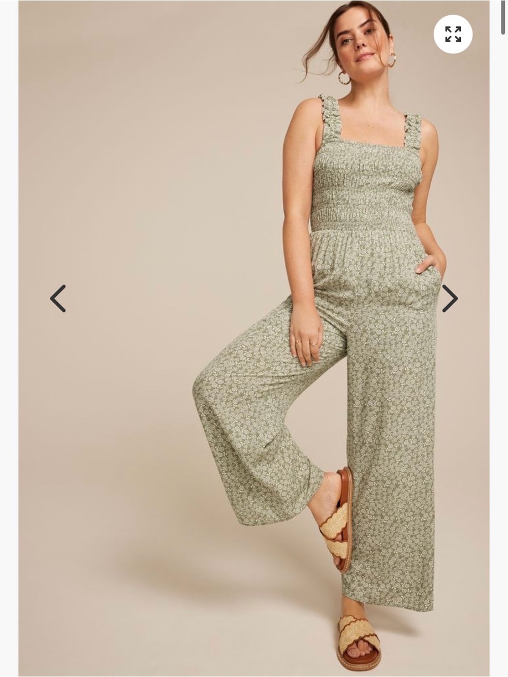 NWT! Women’s 4X Green Floral Jumpsuit